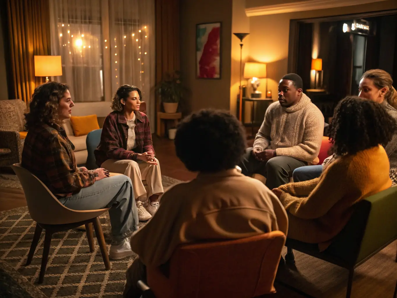 A team of mental health professionals participating in a leadership training workshop, focusing on emotional intelligence and empathy to foster a supportive team environment.